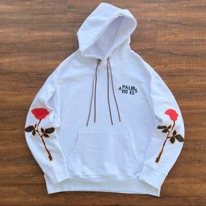 PALM ANGELS ROSE PRINT HOODIE